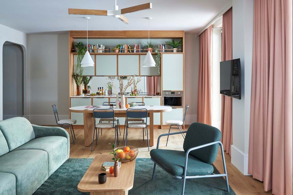 Two-bedroom apartment at Turing Locke.